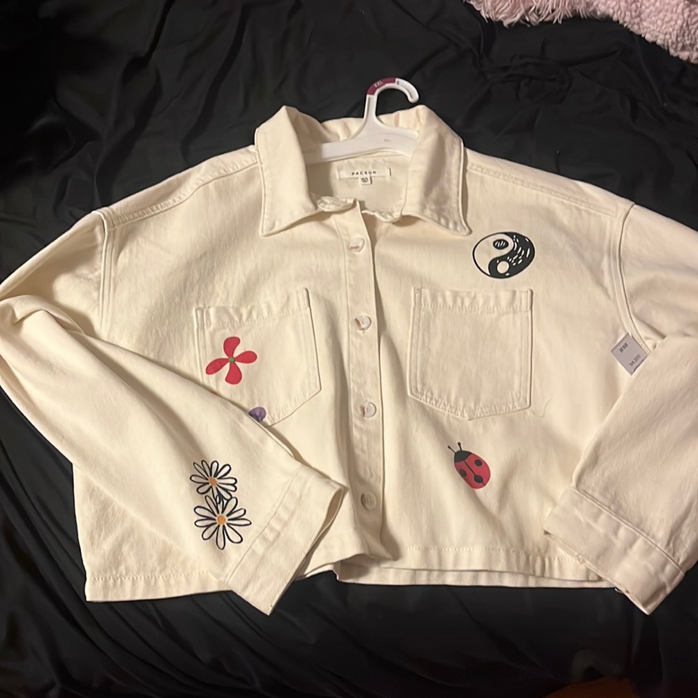 BNWT Pacsun cropped denim jacket